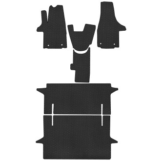 Коврики EVA в салон авто для T6 Transporter пасс. Volkswagen 2015 1 поколение VAN EU EVAtech VW43032WA6AV4RBB