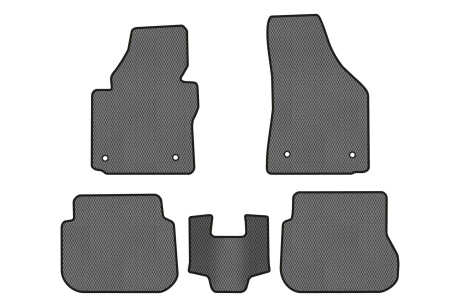 Коврики EVA в салон авто для Caddy 2K 3-doors Volkswagen 2004-2015 3 поколения Minivan EU EVAtech VW51423CG5AV4RGB