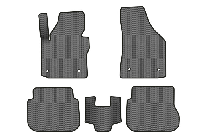 Коврики EVA в салон авто для Caddy 2K 3-doors Volkswagen 2004-2015 3 поколения Minivan EU EVAtech VW51424CV5TL4RGB (фото 1)