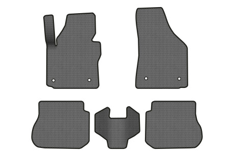 Коврики EVA в салон авто для Caddy 2K 4-doors Volkswagen 2004-2015 3 поколения Minivan EU EVAtech VW51427CV5AV4SGB