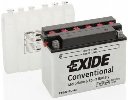 Аккумулятор стандарт [12b] 20 ah| 205x90x162 (дхшхв) EXIDE E50-N18L-A3