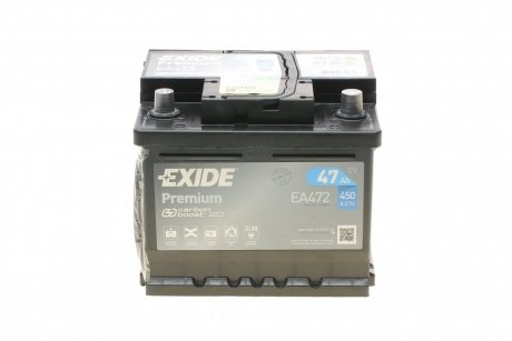 Акумулятор 47Ah-12v EN450 Premium, R EXIDE EA472