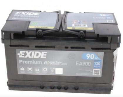 Аккумулятор 90Ah-12v EN720 Premium, R EXIDE EA900