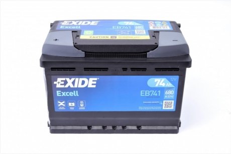 Аккумулятор EXIDE EB741 (фото 1)
