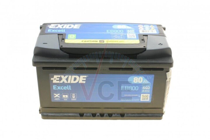 Акумулятор 80Ah-12v EN640 Excell, R EXIDE EB800 (фото 1)