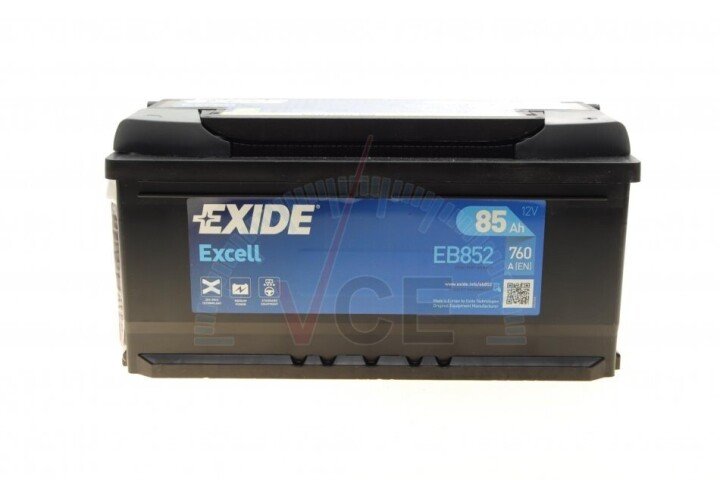 Акумулятор 85Ah-12v EN760 Excell, R EXIDE EB852 (фото 1)