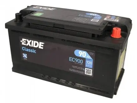 Аккумулятор 90Ah-12v EN720 Classic, R EXIDE EC900