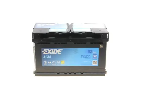 Аккумулятор 82Ah-12v EN800 New AGM Start-Stop, R EXIDE EK820