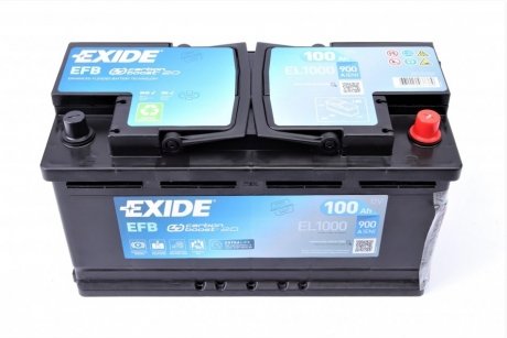 Стартерная аккумуляторная батарея EXIDE EL1000 (фото 1)