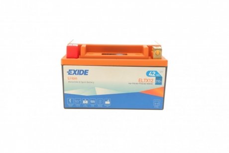 Акумуляторна батарея 3.5ah/210a (150x87x93/+l/b0) (li-ion) (мото) EXIDE ELTX12