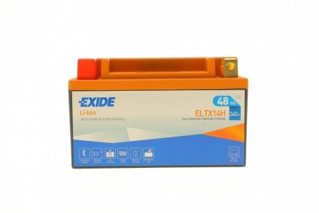 Акумуляторна батарея 4ah/240a (150x87x93/+l/b0) (li-ion) (мото) EXIDE ELTX14H