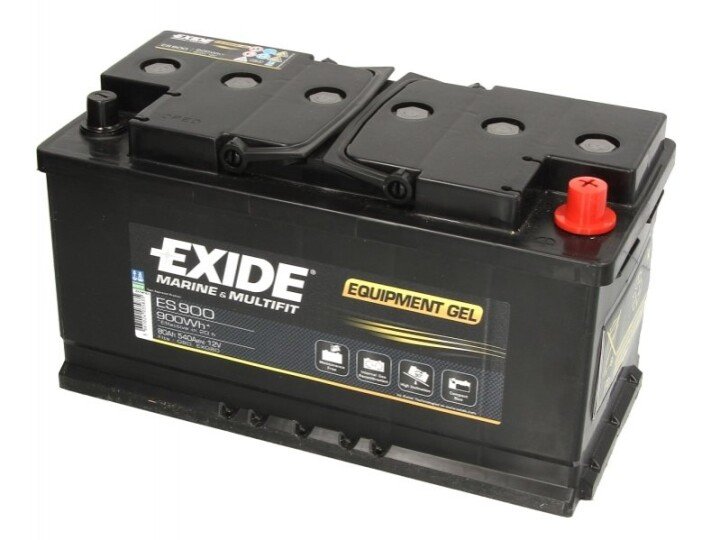 Акумулятор 80Ah-12v EN540 Equipment GEL Marine RV, R EXIDE ES900 (фото 1)