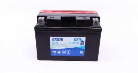 Акумулятор 9,5Ah-12v EN130 AGM, L EXIDE ET12A-BS