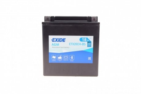 Аккумулятор EXIDE ETX20CH-BS