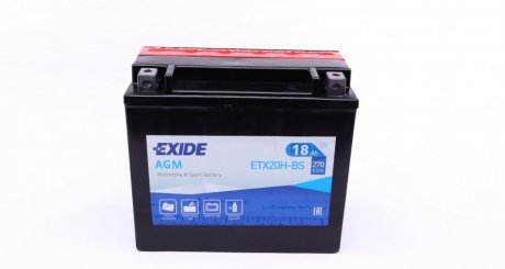 Аккумулятор EXIDE ETX20H-BS