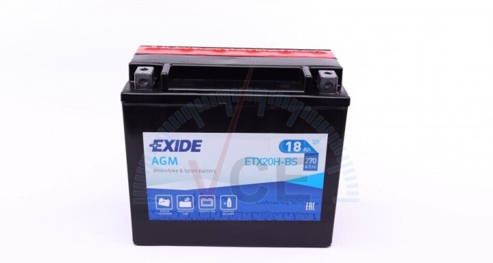 Аккумулятор 18Ah-12v EN270 AGM, L EXIDE ETX20H-BS (фото 1)