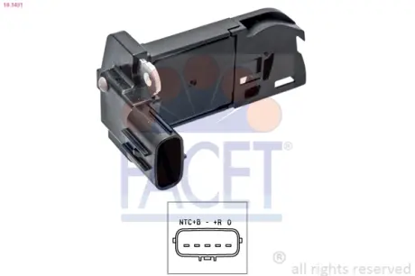 Датчик массового расхода воздуха FACET 10.1431