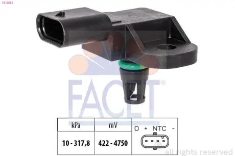 Автозапчасть FACET 10.3412