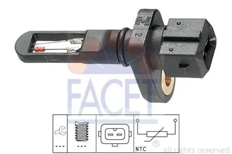 Датчик, температура впускаемого воздуха FACET 10.4001