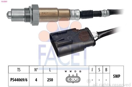 Лямбда зонд FACET 10.8381