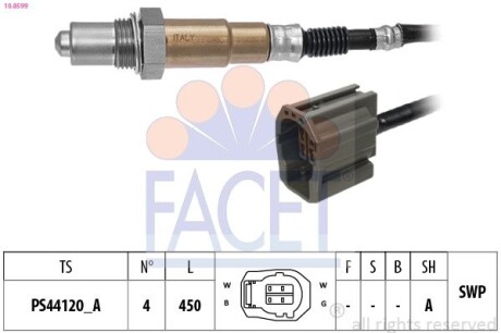 Лямбда зонд FACET 10.8599