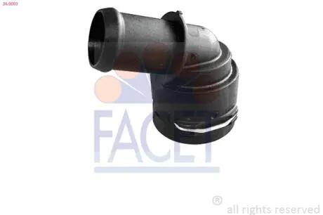 Фланец системы охлаждения Audi A1, A3, Q2 (13-)/VW Caddy, Golf, Passat (12-)/Sko FACET 260003