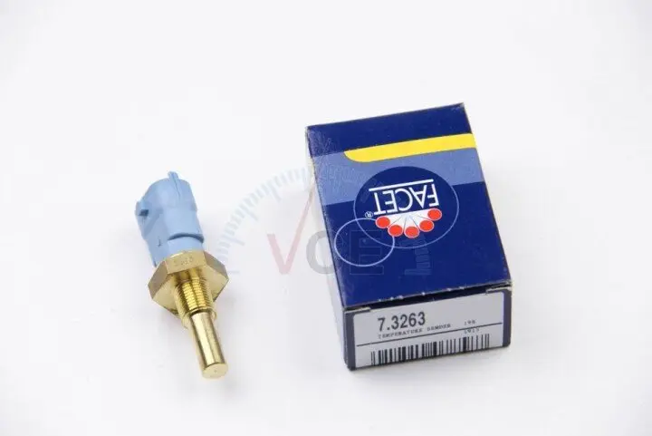 Датчик, температура охолоджуючої рідини; датчик, температура охолоджуючої рідини; датчик, температура охолоджувальної рідини FACET 7.3263 (фото 1)