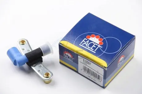 Датчик импульсов; датчик импульсов, маховик; датчик частоты вращения, управление двигателем; датчик, положение распределительного вала; датчик частоты вращения, автоматическая коробка передач. FACET 9.0597