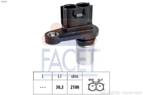 Датчик обертання Toyota yaris FACET 9.0716