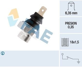 Датчик тиску олії FAE 11620