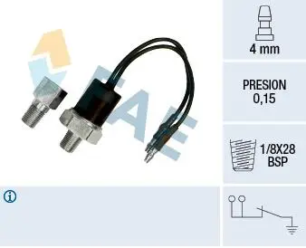 Датчик тиску олії FAE 12540