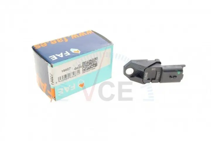 Фото 1 - Датчик, давление во впускном газопроводе FAE 15027 Датчик, давление во впускном газопроводе FAE 15027 (фото 1)