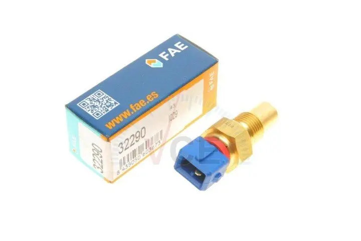 Фото 1 - Датчик, температура охлаждающей жидкости; датчик, температура головки цилиндров FAE 32290 Датчик, температура охлаждающей жидкости; датчик, температура головки цилиндров FAE 32290 (фото 1)