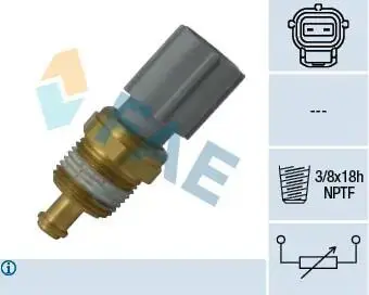 Датчик, температура охлаждающей жидкости FAE 33734