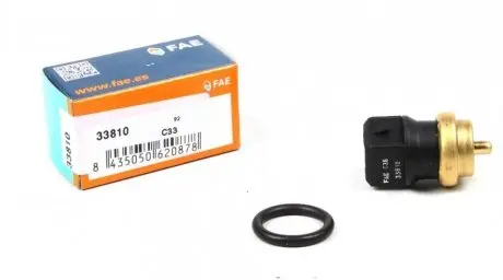 Датчик, температура охлаждающей жидкости; датчик, температура головки цилиндров; датчик, температура охлаждающей жидкости FAE 33810
