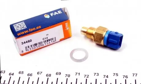 Датчик, температура охлаждающей жидкости; датчик, температура головки цилиндров FAE 34460
