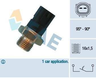 Термовимикач, вентилятор радіатора FAE 36490