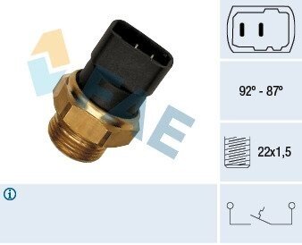 Термовимикач, вентилятор радіатора FAE 37260