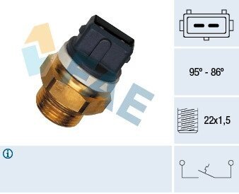 Термовимикач, вентилятор радіатора FAE 37570