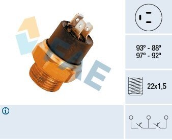 Термовыключатель, вентилятор радиатора FAE 37850