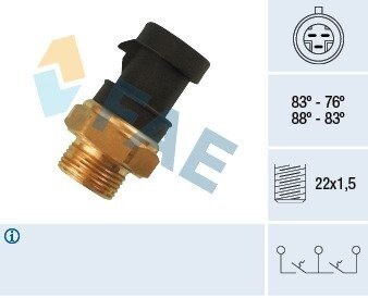 Термовыключатель, вентилятор радиатора FAE 38200