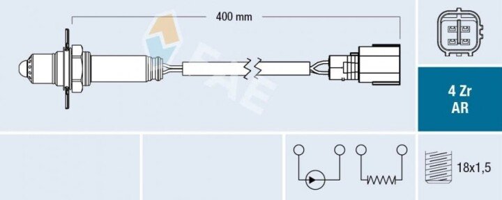 Лямбда зонд FAE 75662 (фото 1)