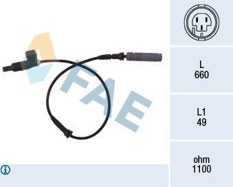 Датчик, частота обертання колеса FAE 78023