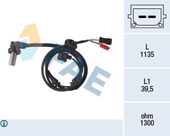 Датчик, частота вращения колеса FAE 78085