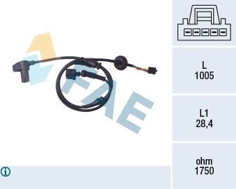 Датчик, частота обертання колеса FAE 78097