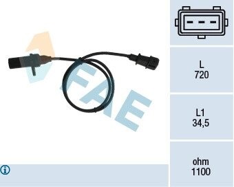 Датчик обертання колінчастого валу. фіат FAE 79006