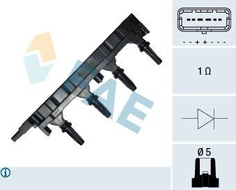 Котушка запалювання FAE 80277