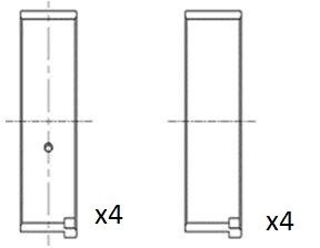 Вкладки шатунні FAI BB2045-050