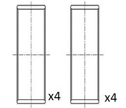 Вкладыши шатунные FAI BB2067-050