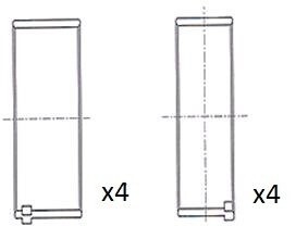 Шатунные вкладыши 0.50 psa 2.0hdi dw10a/b FAI BB2069-050